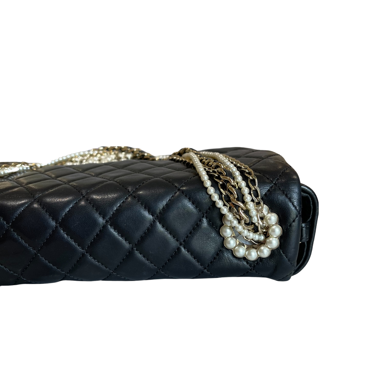 Westminster Flap Lambskin Black Pearl Strap