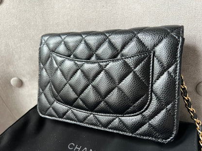 Chanel Black Caviar Wallet on Chain