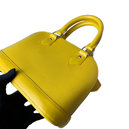 Louis-Vuitton Alma BB Epi Yellow SHW