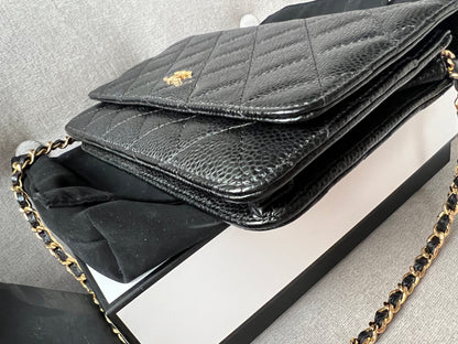 Chanel Black Caviar Wallet on Chain