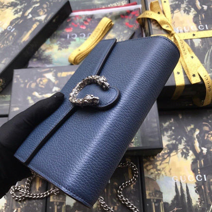 Gucci Dionysus Leather Mini Chain Bag