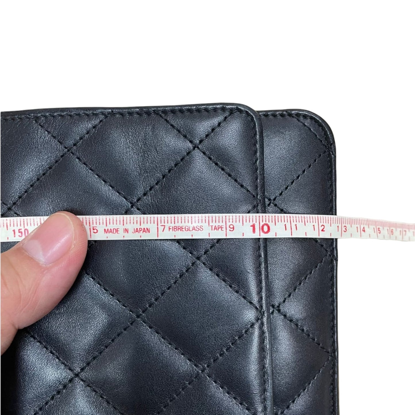 WOC Wallet on Chain Quilted Lambskin Black SHW