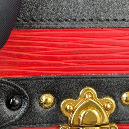 Louis-Vuitton Petit Malle Epi Trunk Clutch Red GHW