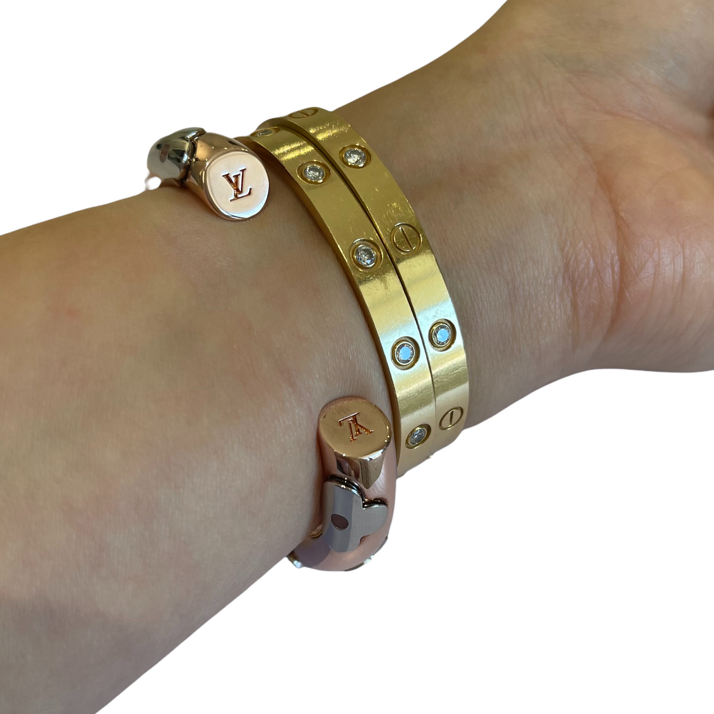 Louis-Vuitton Daily Monogram Bracelet GHW PHW