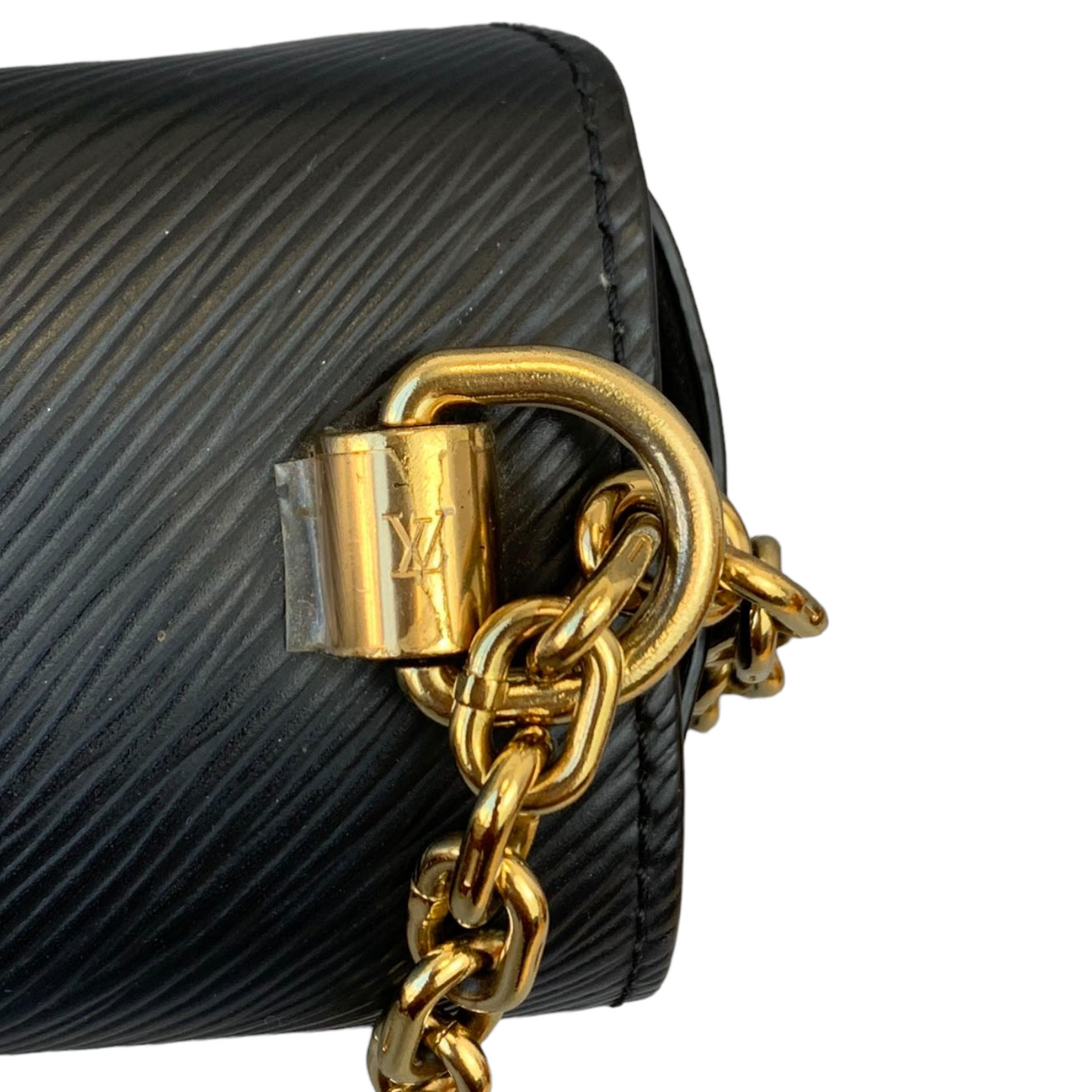 Louis-Vuitton Twist Lock Epi Leather MM Black GHW