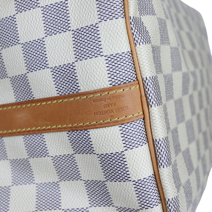 Louis-Vuitton Monogram Speedy Bandouliere 30 Damier Azure