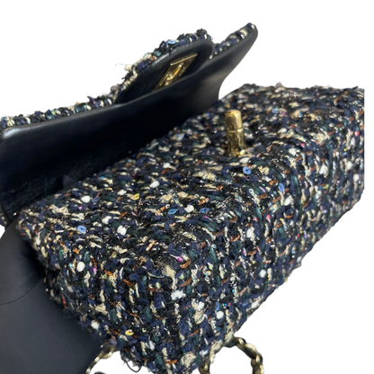 Mini Rectangular Flap Tweed Multicolour GHW