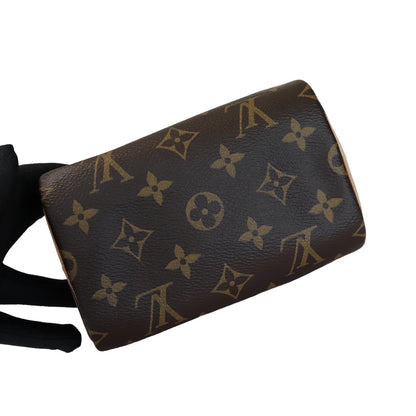 Louis-Vuitton Nano Speedy Monogram Brown GHW