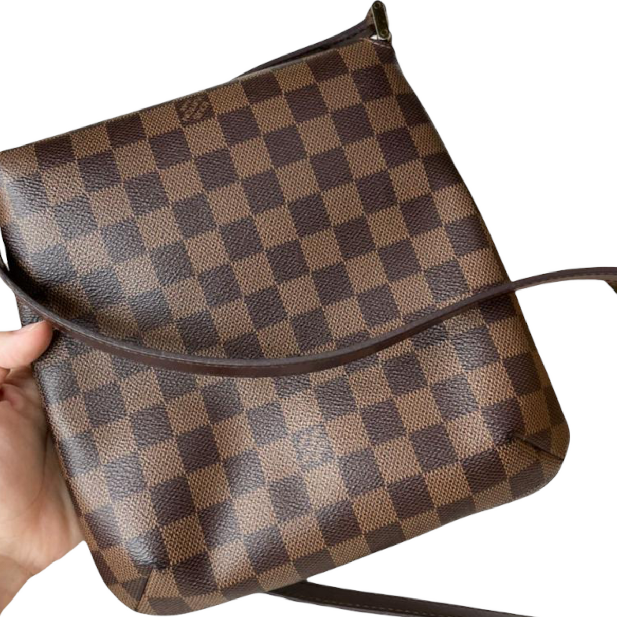 Louis-Vuitton Damier Ebene Musette Salsa Brown