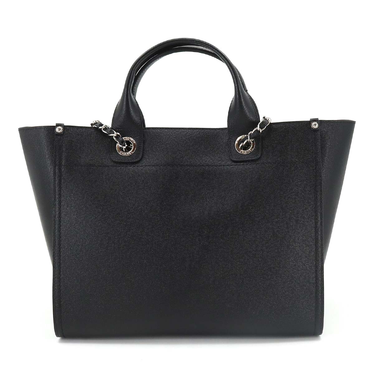 Chanel Deauville Tote Leather Bag