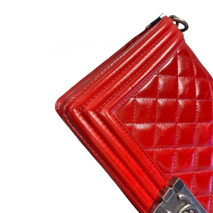 Boy Bag Old Medium Aged Calfskin Red RHW