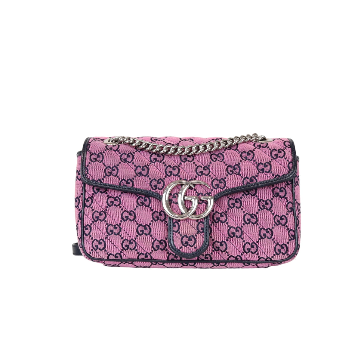 Gucci Small Marmont Matelassé Leather Pink SHW