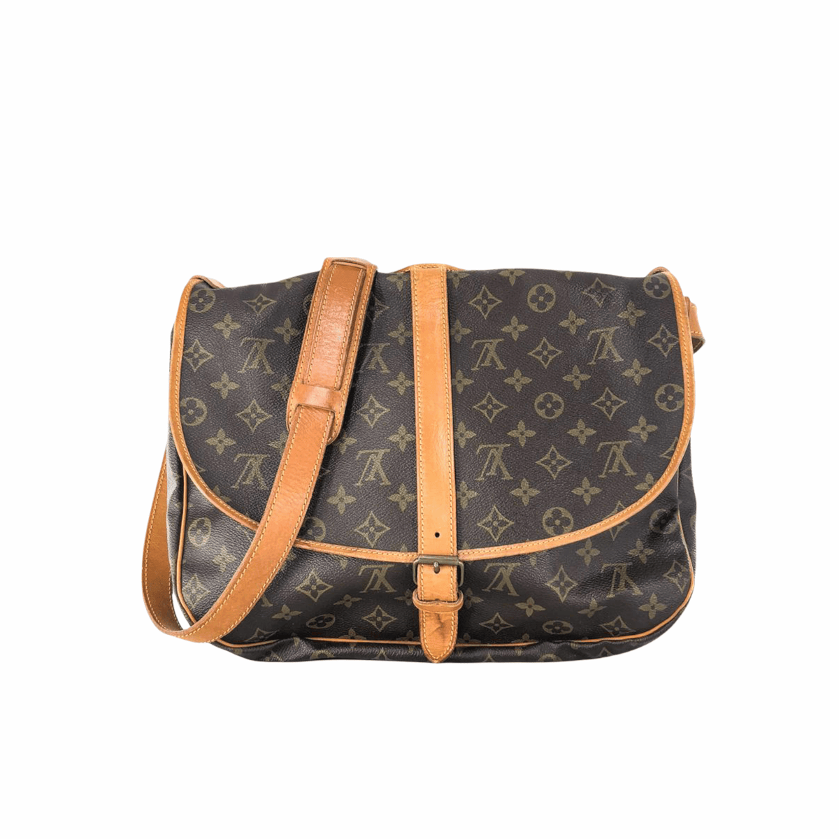 Louis-Vuitton Vintage Monogram Saumur 35 Shoulder Bag