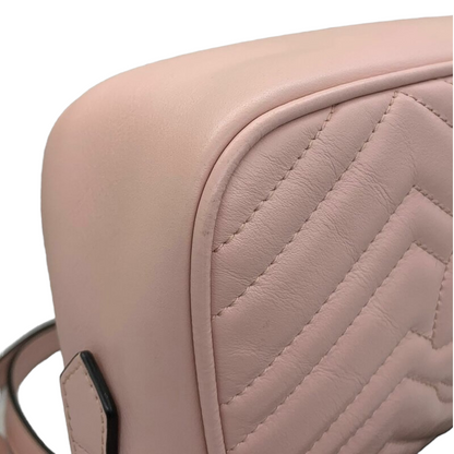 Gucci Small Marmont Camera Pink GHW