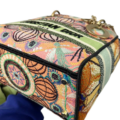 Medium Lady D-Lite  Canvas Multicolour GHW