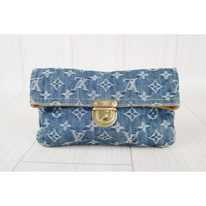 Rank AB ｜ LV  Denim Monogram Clutch Bag｜070501