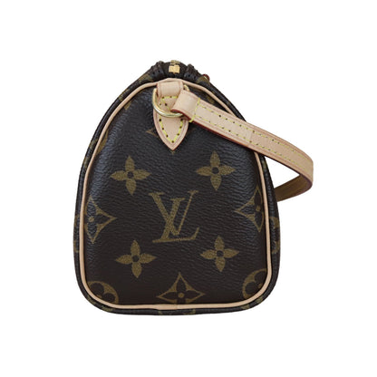 Louis-Vuitton Nano Speedy Monogram Brown GHW