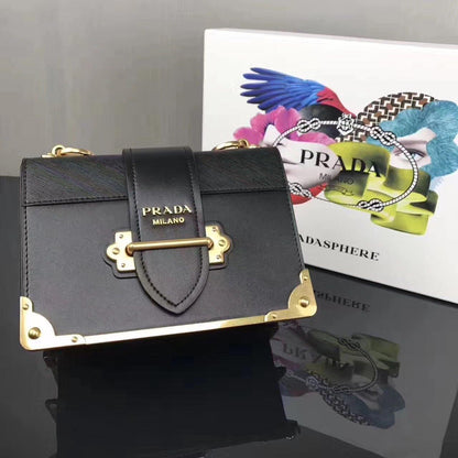 Prada Leather Cahier Bag