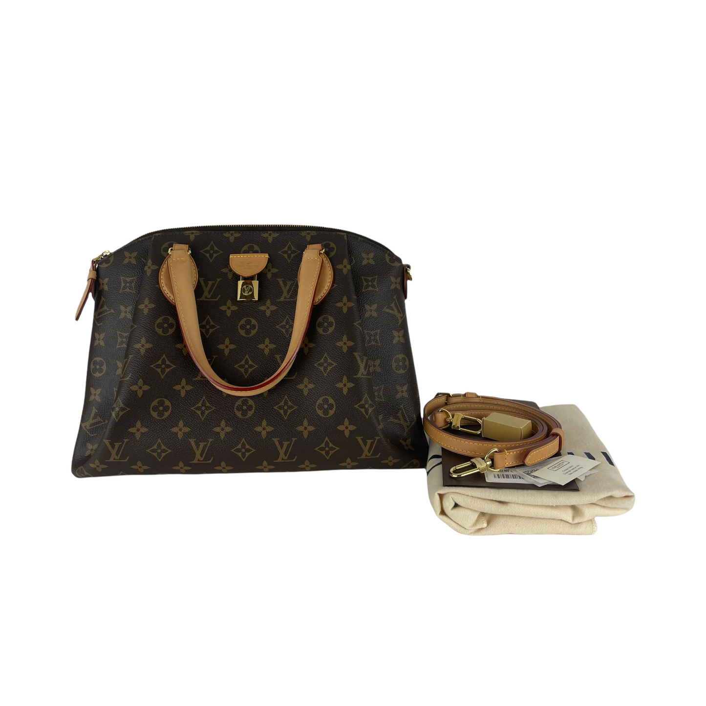 Louis-Vuitton Monogram Rivoli MM Canvas Brown GHW
