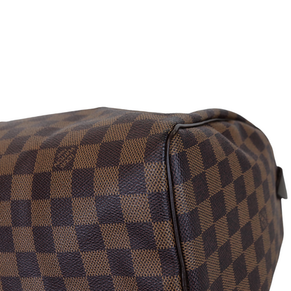 Louis-Vuitton Damier Ebene Speedy 30 Brown GHW