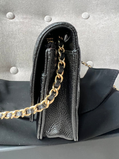 Chanel Black Caviar Wallet on Chain