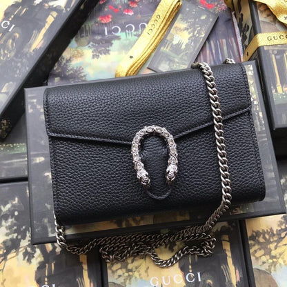 Gucci Dionysus Leather Super Mini Bag