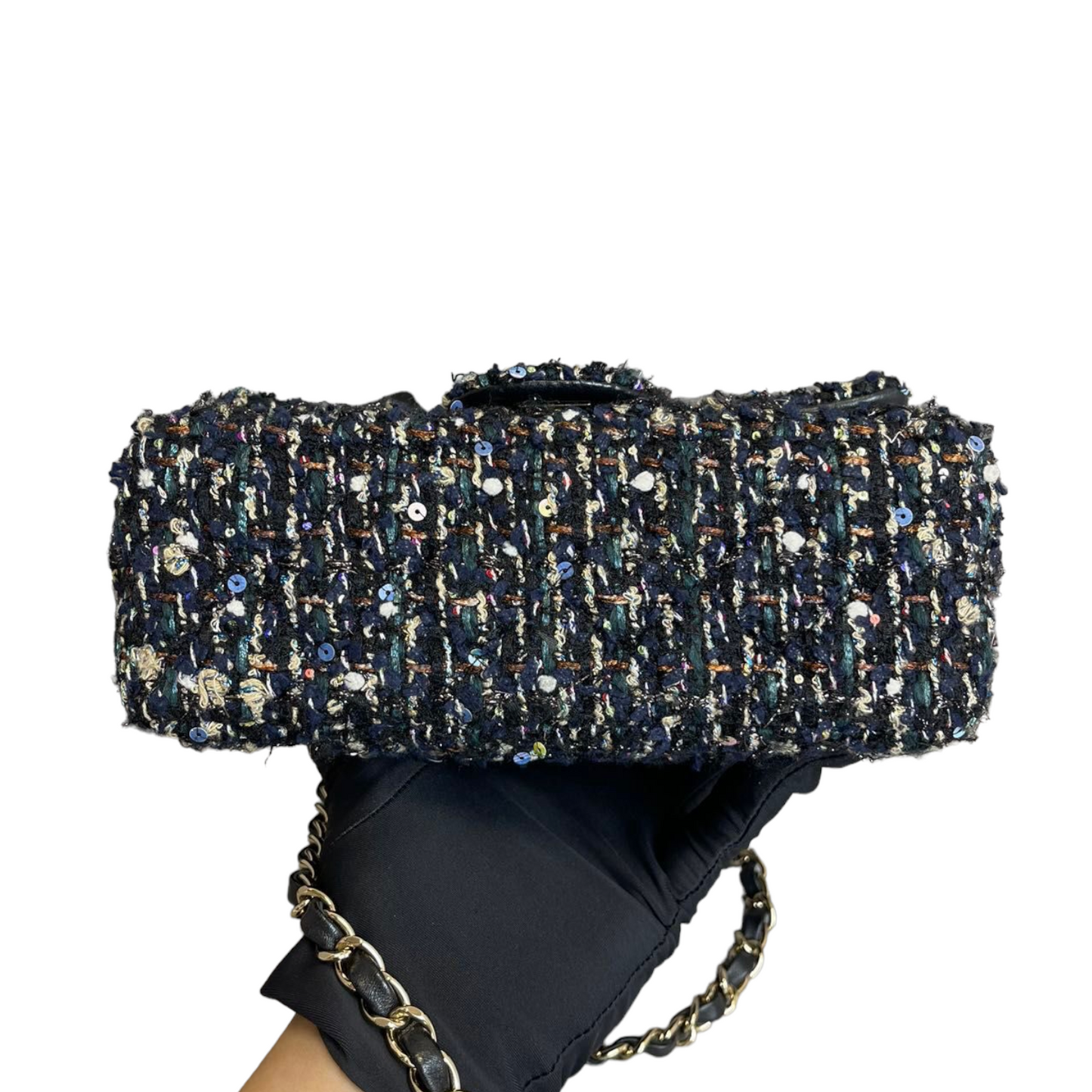 Mini Rectangular Flap Tweed Multicolour GHW