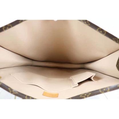 Rank A ｜ LV Monogram Sac Plat Tote Bag ｜ 061302