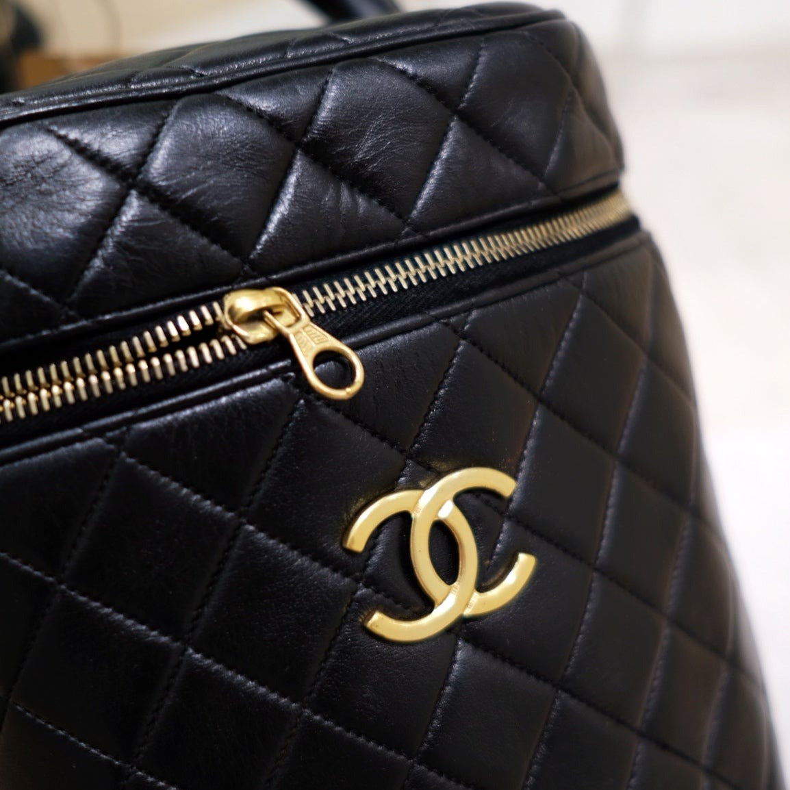 Chanel vintage coco lambskin wash handbag