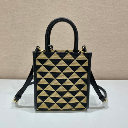 Prada symbole Jacquard fabric Micro  Bag