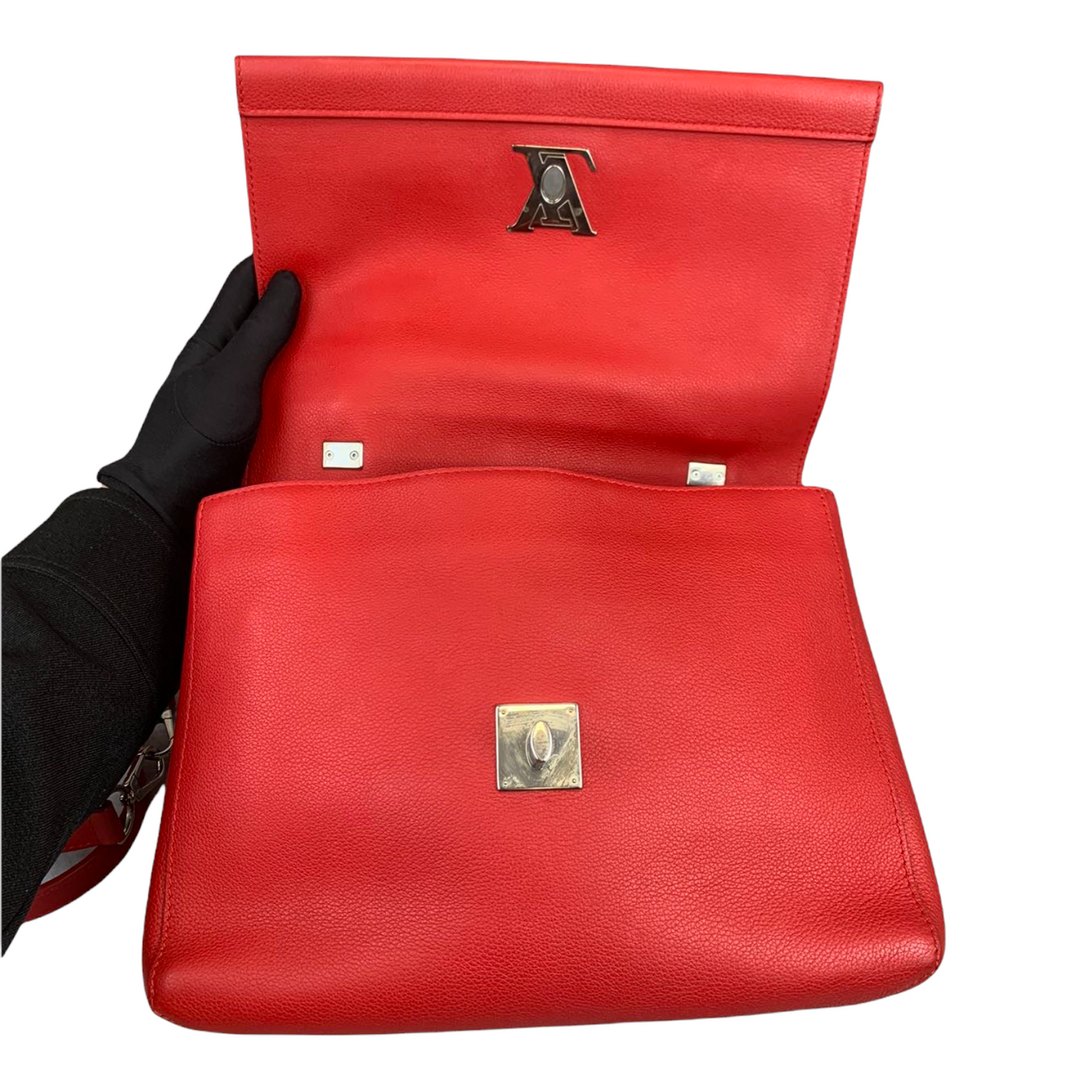 Louis-Vuitton Lockme ll Leather Red SHW