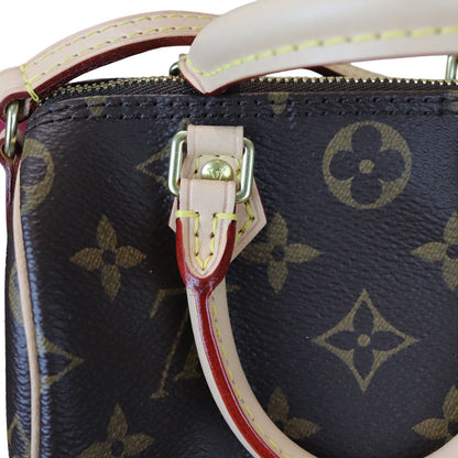 Louis-Vuitton Nano Speedy Monogram Brown GHW
