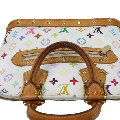 Louis-Vuitton Monogram Multicolor Alma PM White GHW