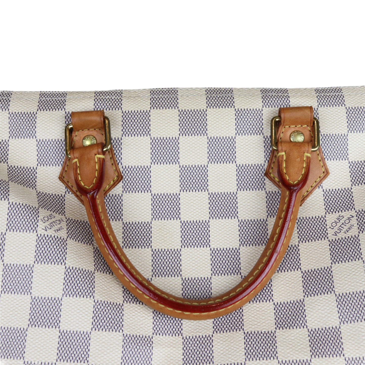 Louis-Vuitton Monogram Speedy Bandouliere 30 Damier Azure