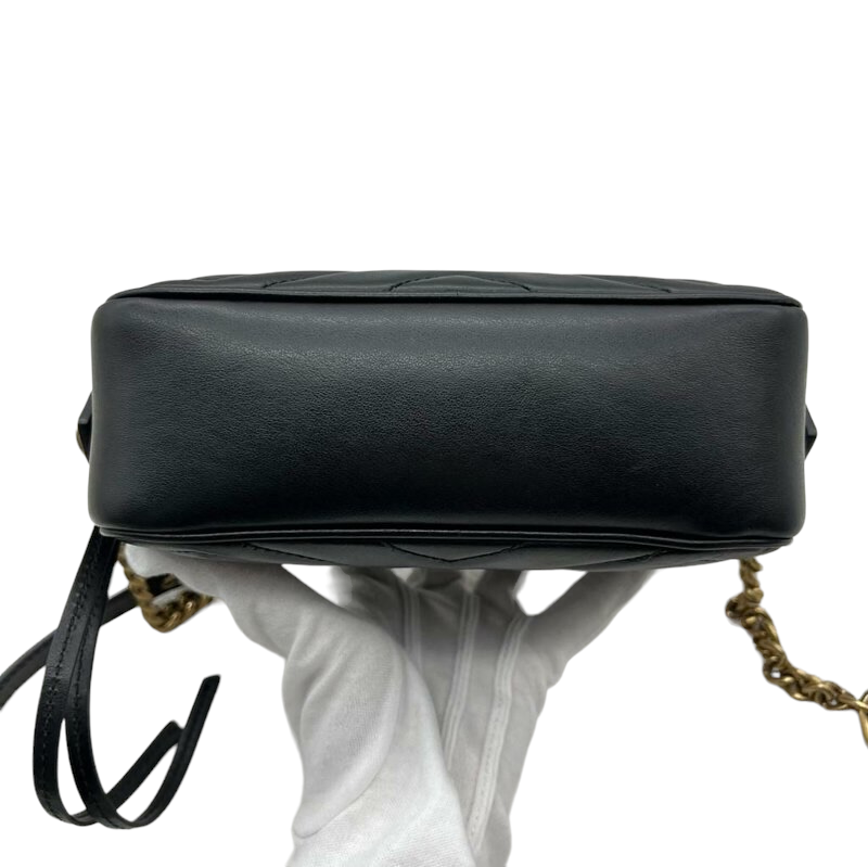 Gucci GG Marmont Mini Camera Black GHW