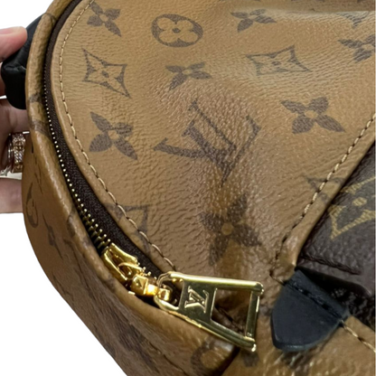 Louis-Vuitton Monogram Reverse Palm Springs Mini GHW