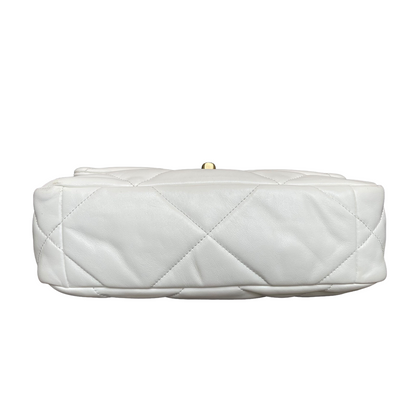 19 Lambskin White Small Mixed Hardware