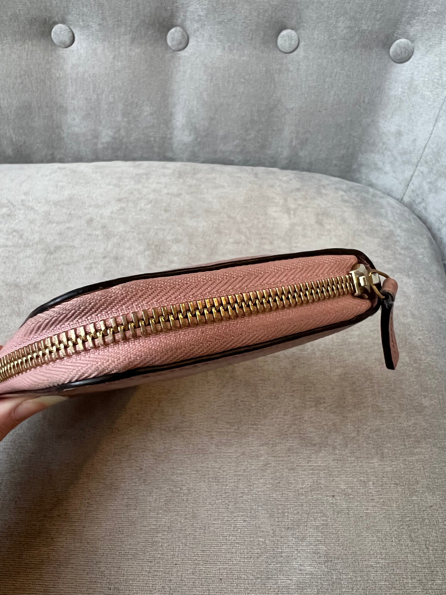 Gucci Pale Pink GG Long Wallet