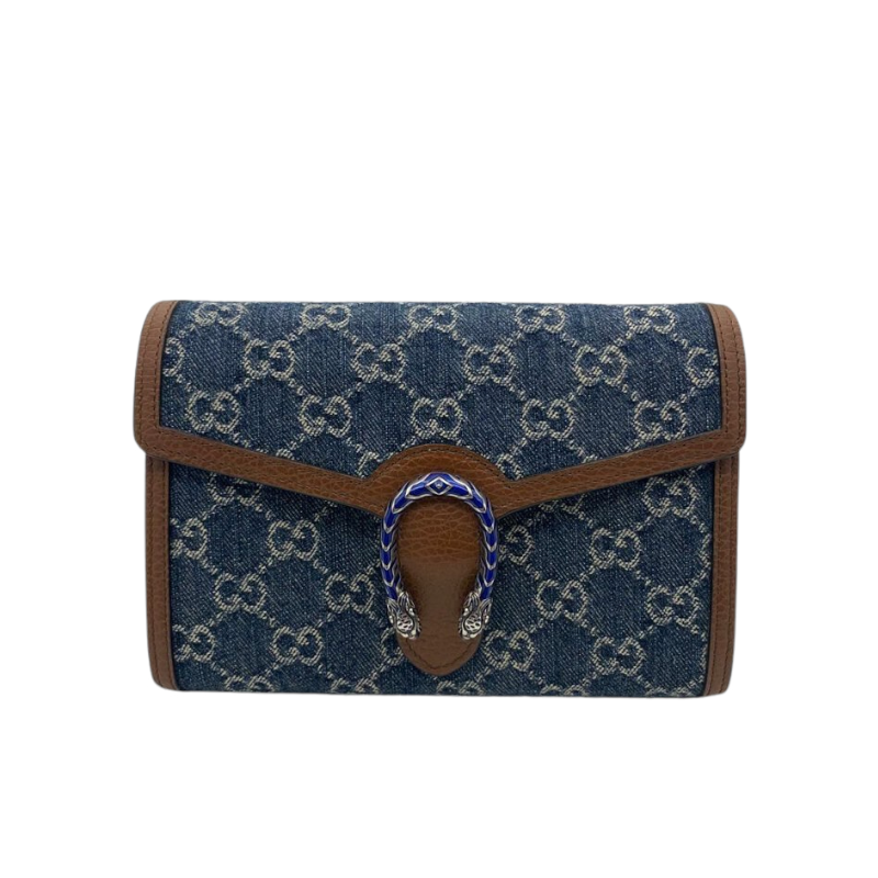 Gucci Dionysus Mini Chain Bag Denim RHW