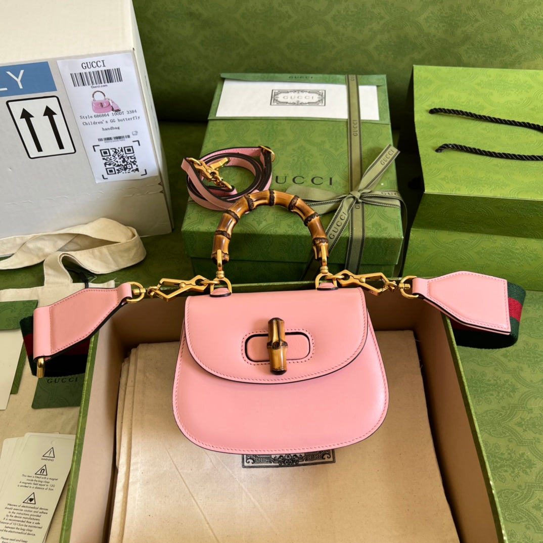 Gucci Small Top Handle Bag With Bamboo