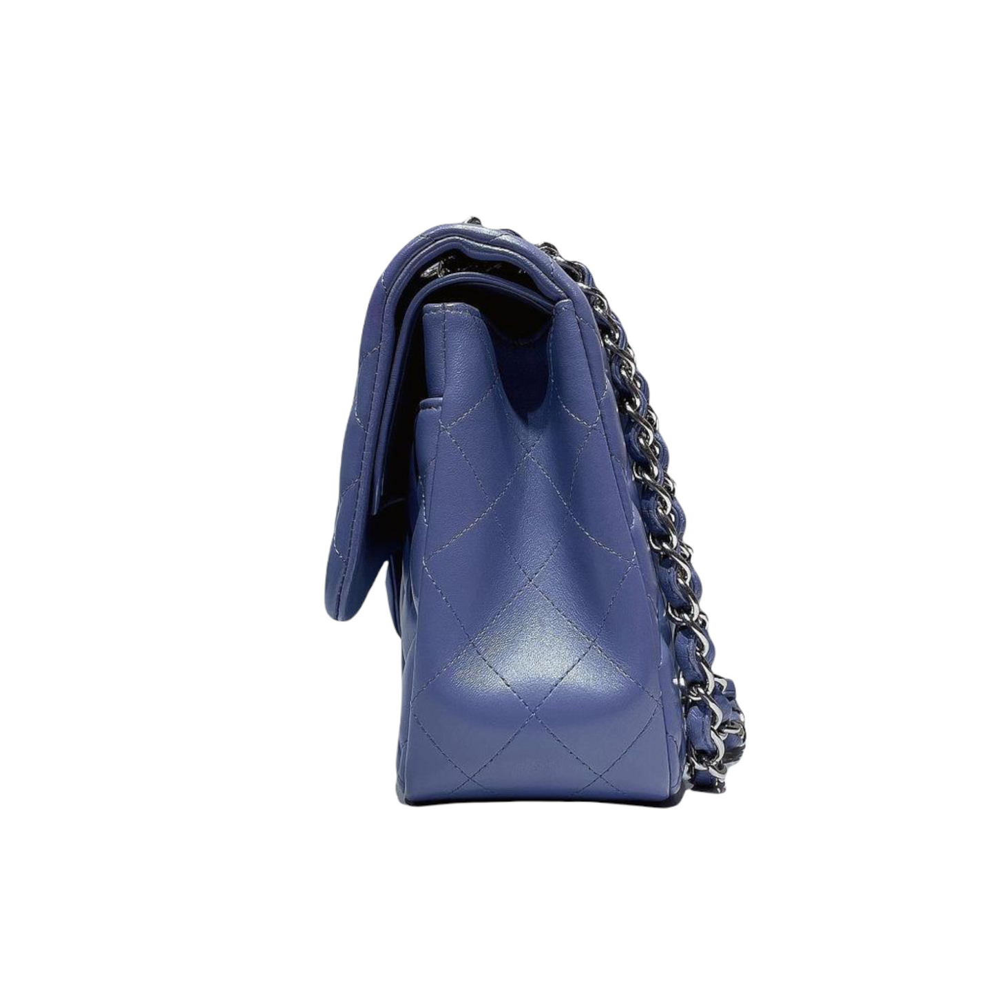 Double Flap Jumbo Lambskin Lavender SHW