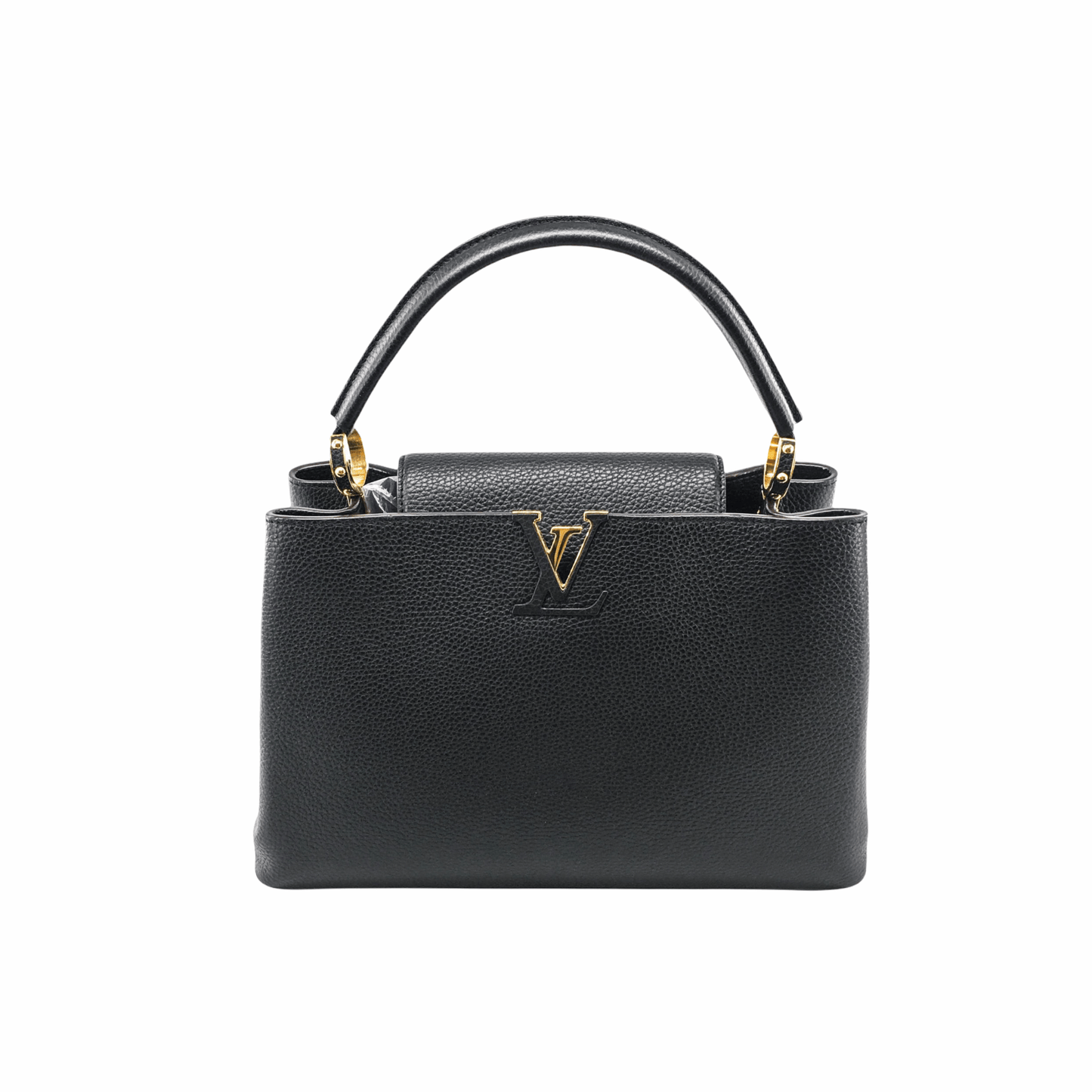 Louis-Vuitton Capucines MM Black GHW