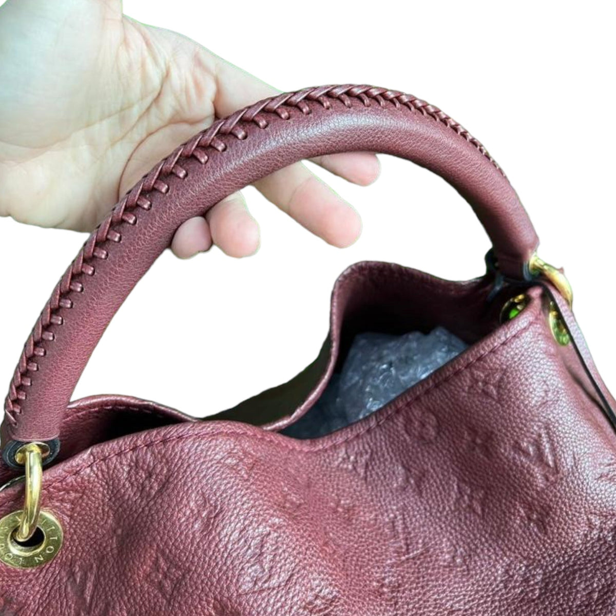 Louis-Vuitton Artsy MM Empreinte Burgundy GHW