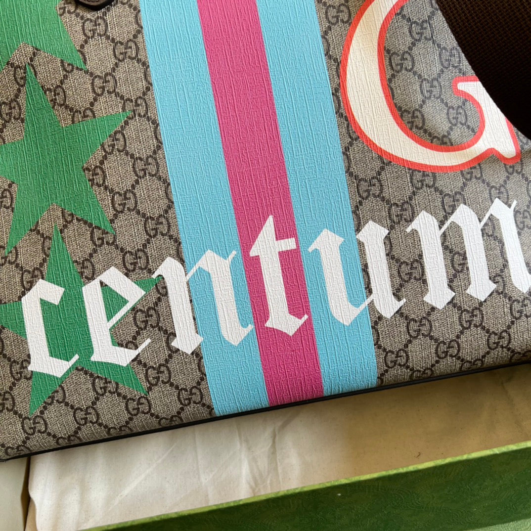 Gucci Medium Tote Bag With Geometric Print