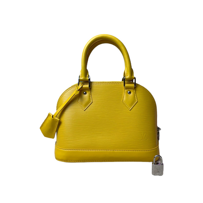 Louis-Vuitton Alma BB Epi Yellow SHW