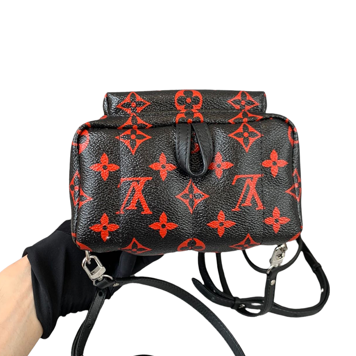 Louis-Vuitton Mini Palm Springs Infrarouge Canvas GHW