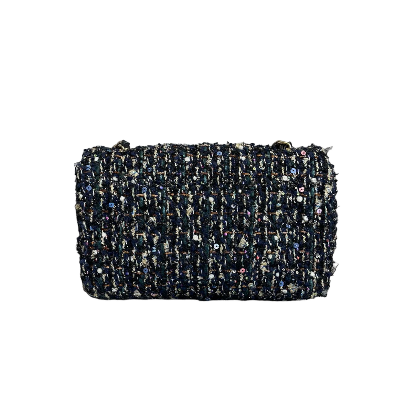 Mini Rectangular Flap Tweed Multicolour GHW