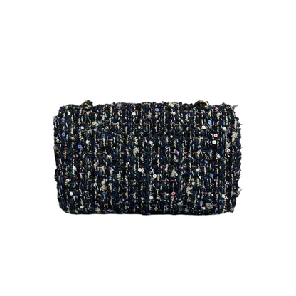 Mini Rectangular Flap Tweed Multicolour GHW