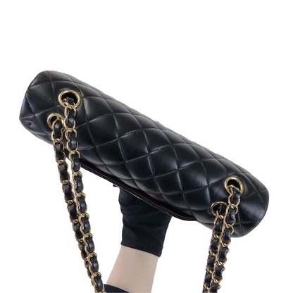 Classic Flap Black Medium Lambskin GHW