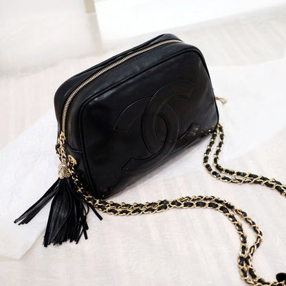 Chanel vintage camera chain bag